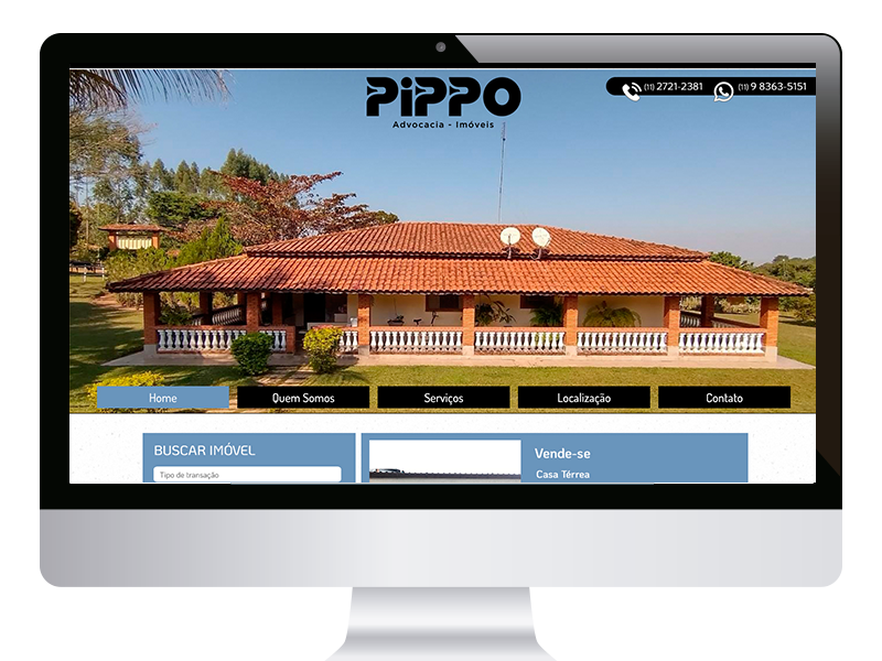 https://www.crisoft.com.br/layout-para-site.php - Pippo Imóveis